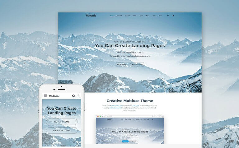 Modicate Multipurpose Website Template