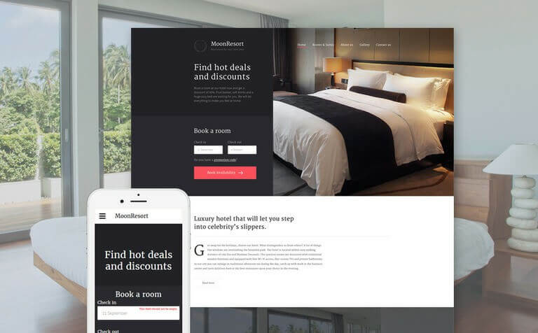 MoonResort Website Template