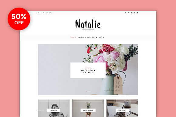Natalie A BLOG and SHOP Theme