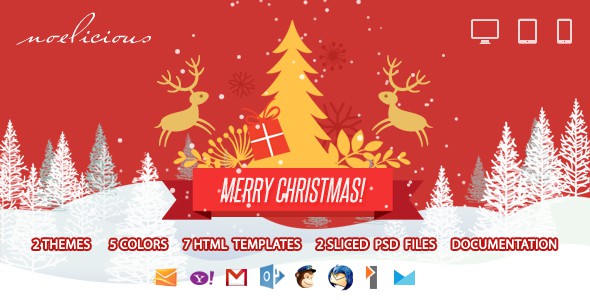 Noelicious Responsive Email Template