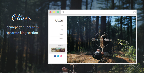 Oliver Blogger Template
