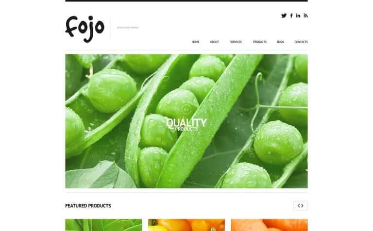 Organic Farming WordPress Theme