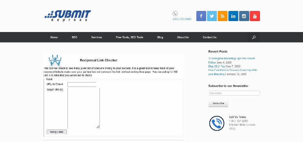 Overview.Reciprocal Link Checker