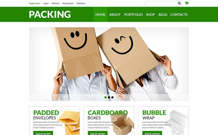 Packing Company eStore WooCommerce Theme
