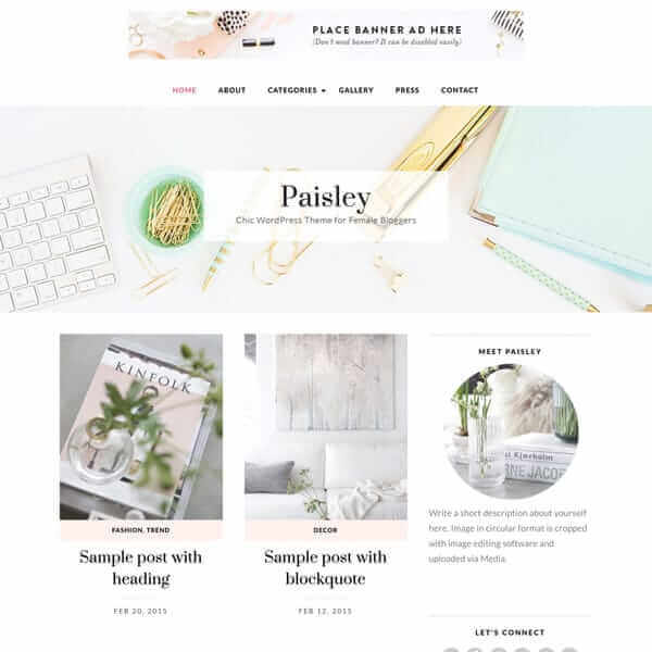 Paisley WordPress Theme