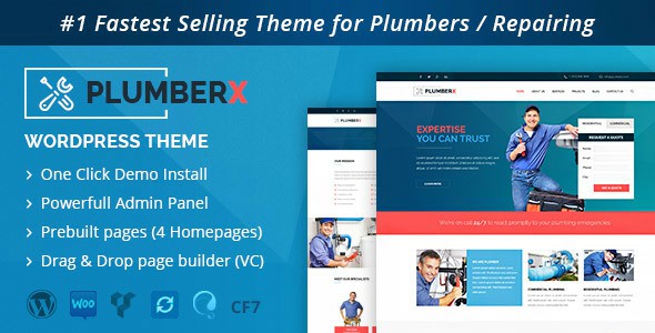 Plumber wordpress theme