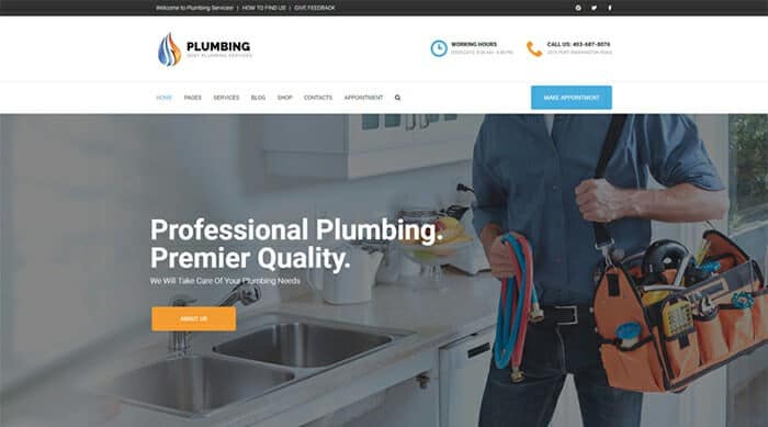 Plumbing Wordpress Theme