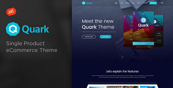 Quark Single Product eCommerce Theme