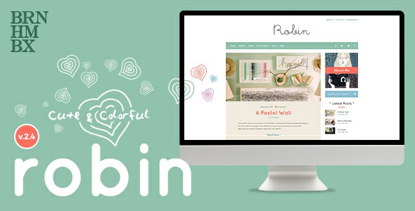 Robin Cute Colorful Blog Theme