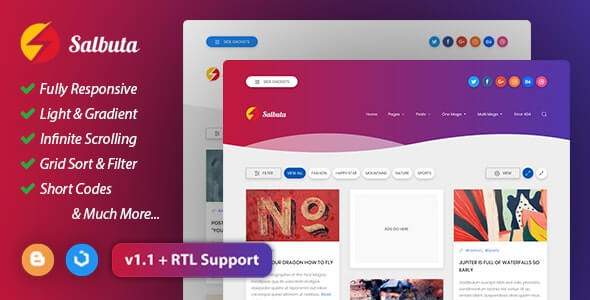 Salbuta Blogger Template
