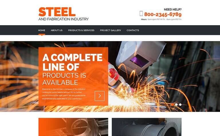 Steel Website Template