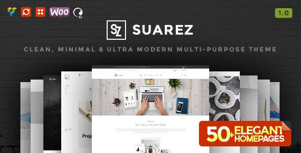 Suarez Clean Minimal Modern Multi Purpose Theme