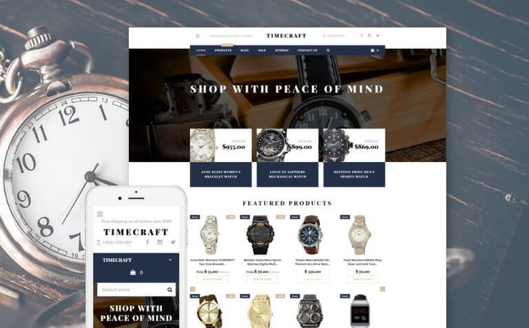 Time Craft Shopify Theme