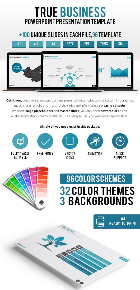True Business PowerPoint Presentation Template