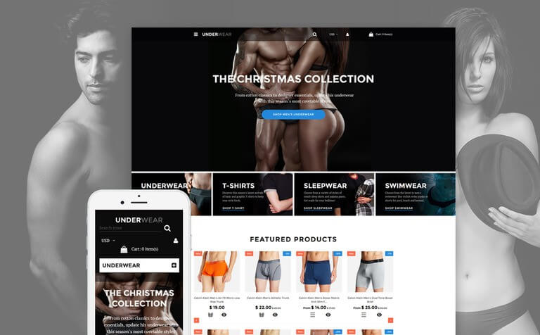 Underwear for Men Shopify Theme