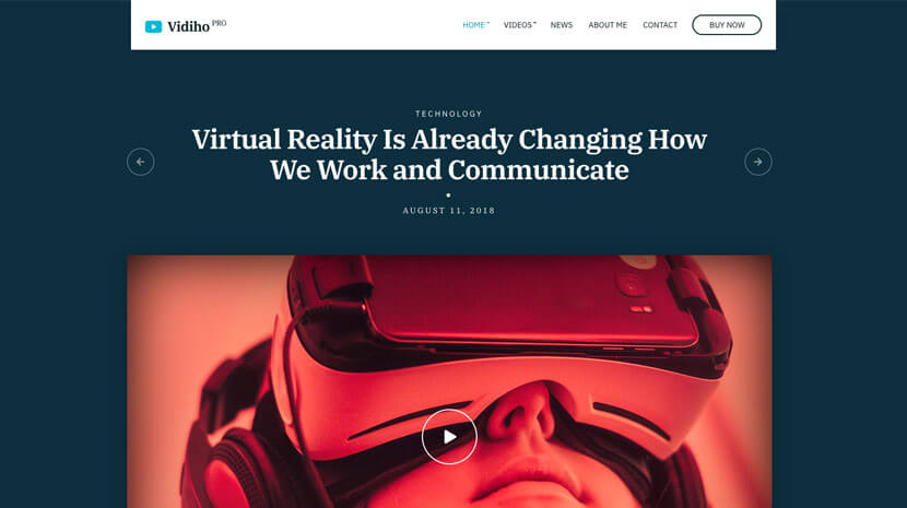Vidiho Pro WordPress theme