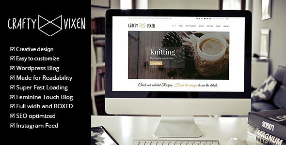Vixen Blog Responsive DIY WordPress Blog