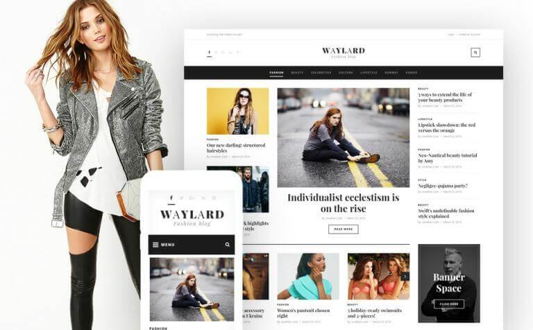 Waylard Fashion Blog Magazine WordPress Theme