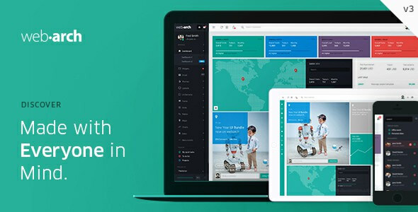 Webarch Responsive Admin Dashboard Template