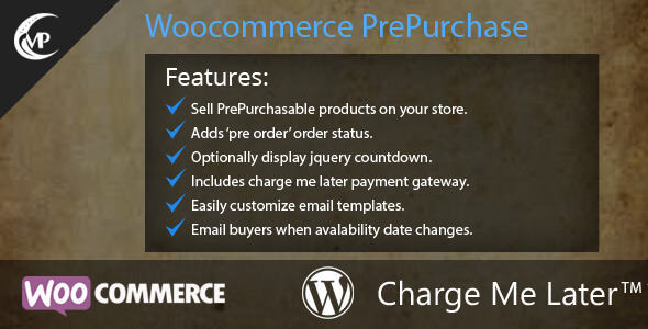Woocommerce PrePurchase