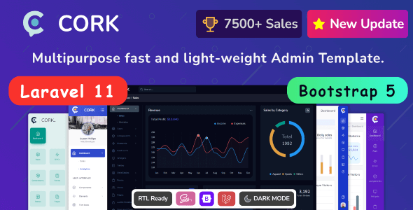 Cork Laravel Dashboard Template
