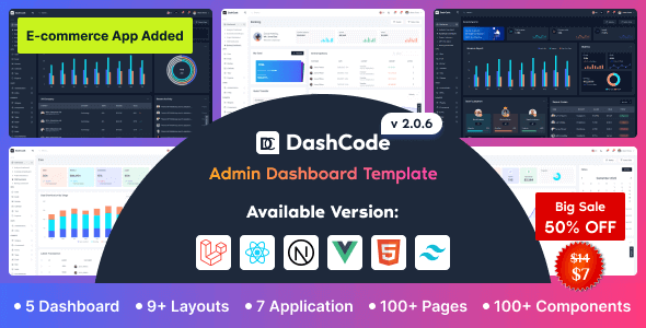 DashCode Laravel 9 Dashboard Template