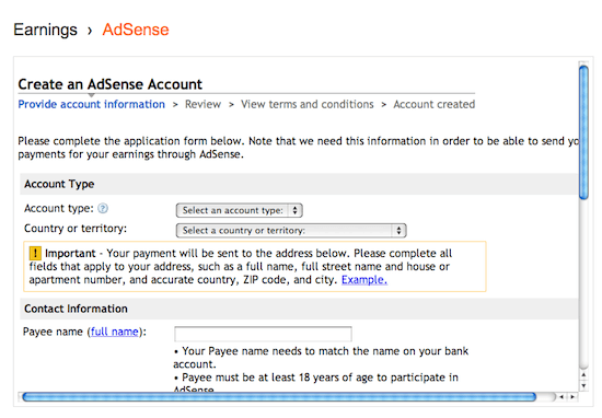 Enabling Google AdSense on Your Blog 4 1
