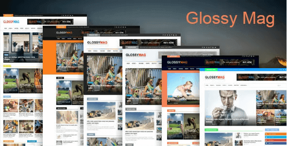 Glossy Mag Blogger Template