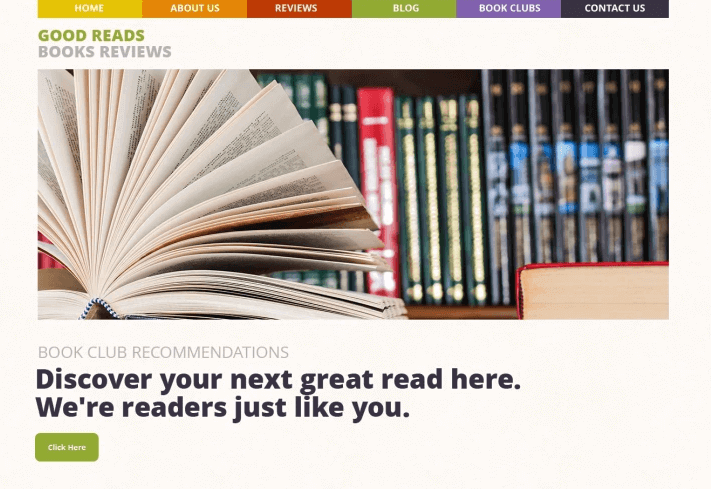 Good Reads Book Reviews Theme