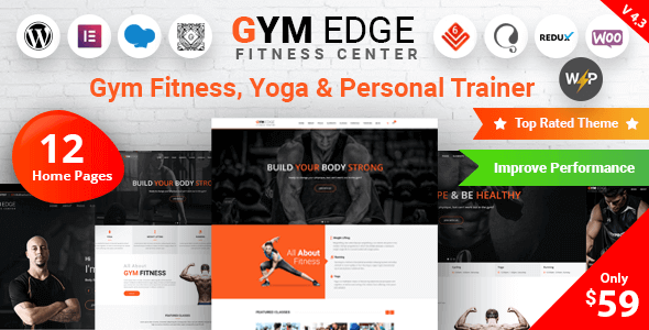 Gym Edge Fitness WordPress Theme