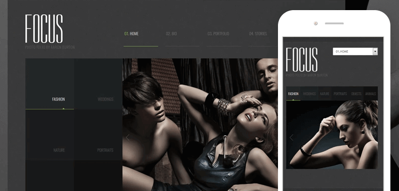 Photographer Portfolio Responsive Joomla Template