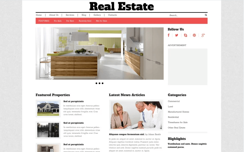 Real Estate Agency Responsive