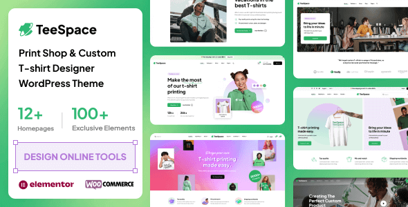 TeeSpace Print Shop WordPress theme