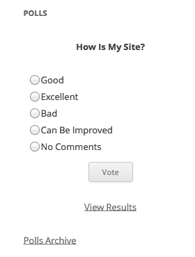 WP Polls WordPress plugin