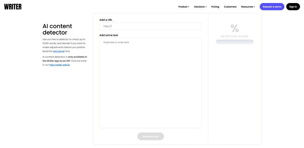 Writer.com AI Detector