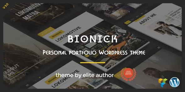 Bionick Personal Portfolio WordPress Theme