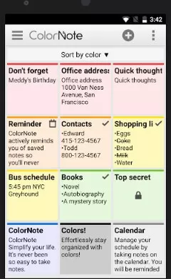 Color Note Notepad notes