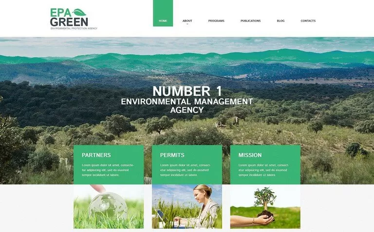 Environmental Responsive WordPress Theme