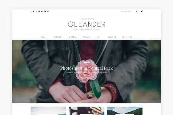 Oleander A Blog Shop Theme