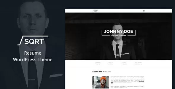 SQRT WordPress Resume Theme